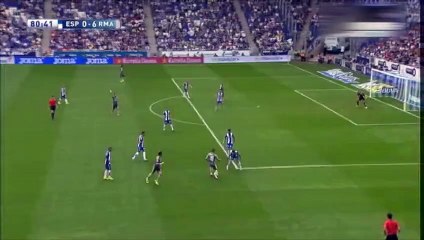 الهدف السادس لريال مدريد في مرمي اسبانيول