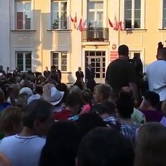 Andrzej Duda na spotkaniu z mieszkańcami Dąbrowy Tarnowskiej (08.08.2015)
