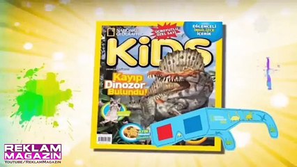 National Geographic Kids Şubat 2015 Sayısı 3D Gözlük Hediyeli Reklamı