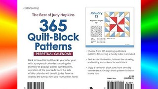 365 Quilt-Block Patterns Perpetual Calendar: The Best of Judy Hopkins FREE DOWNLOAD BOOK