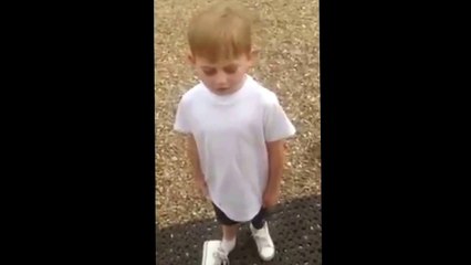 Funny Irish kid singing