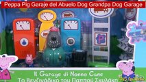 Peppa Pig Garaje del Abuelo Dog Grandpa Dog Garage
