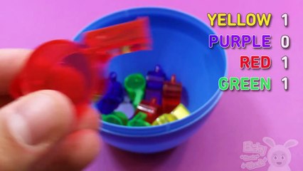 Learn Colours and to Count with Whistle! Funny Surprise Eggs Contest! Lesson 1