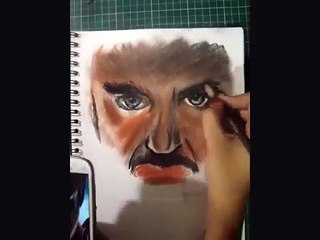 Speed Drawing: Tony Stark (Portrait) | Diana Diaz