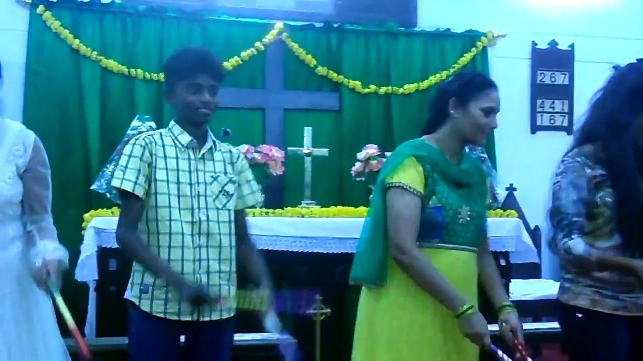 Christ Church Lalaguda EP 87th Anniversary కోలాటం Kolatam Dance by Sunday School Children