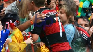 Bastian Schweinsteiger und Sarah Brandner  - WM 2014