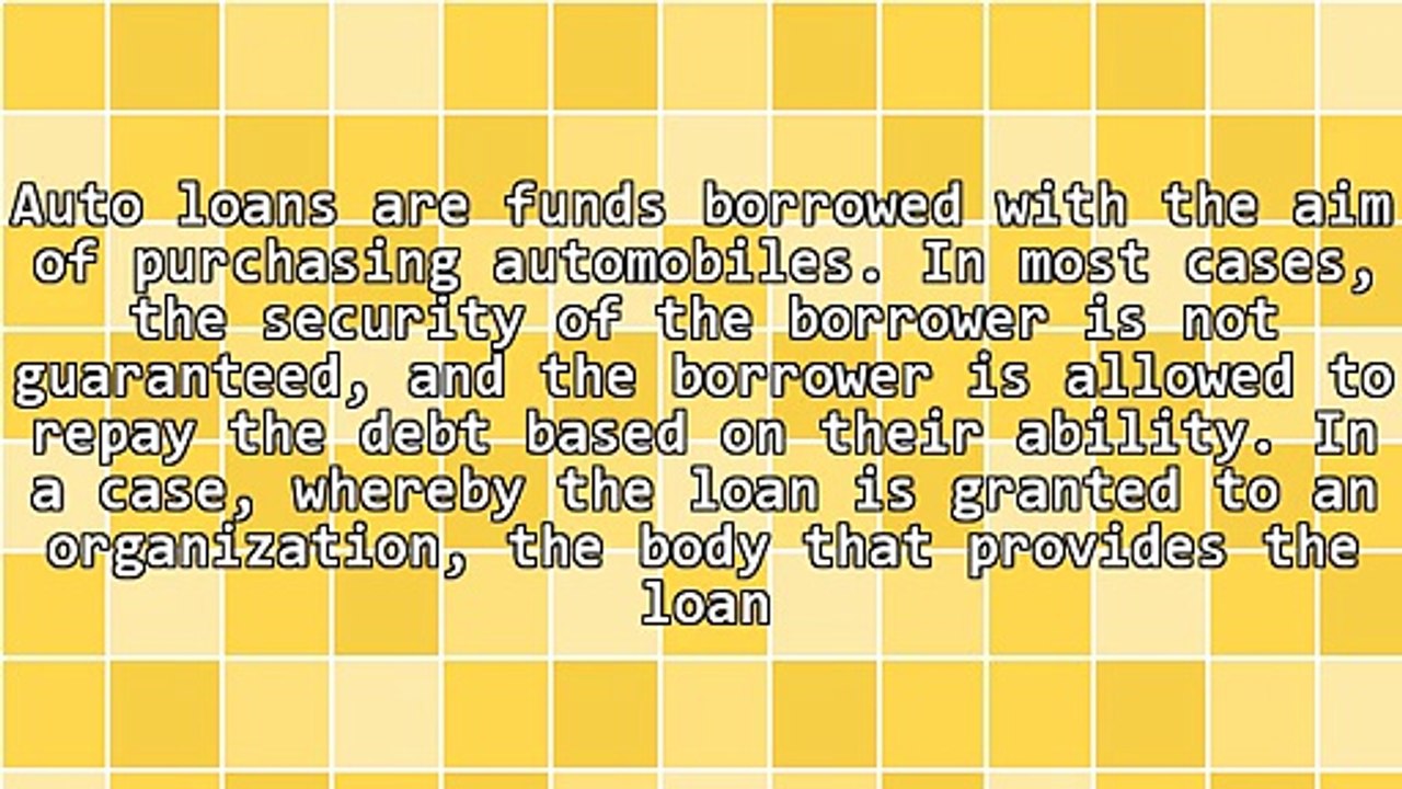 Auto Loans And Their Approval