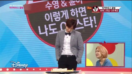 150903 利特表演苦曑茶廣告 允兒喊NG @Mickey Mouse Club