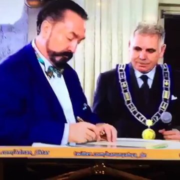 Adnan Oktar ın 33.Derece Masonluk Töreni