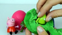 Play doh Peppa pig Surprise eggs Super Mario Yoshi TMNT toys Minions Monsters Inc Toy