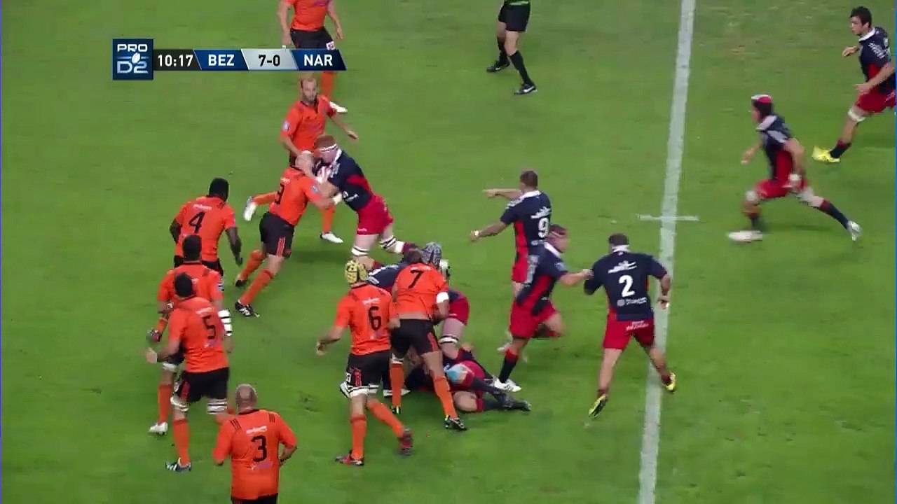 PRO D2 - Résumé Béziers - Narbonne : 18-13 - J4 - Saison 2015/2016