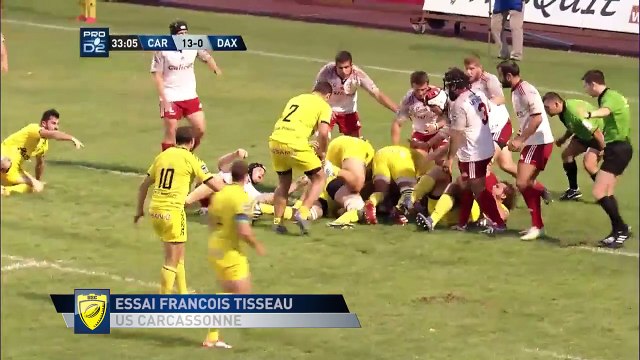 PRO D2 - Résumé Carcassonne - Dax : 30-20 - J4 - Saison 2015/2016
