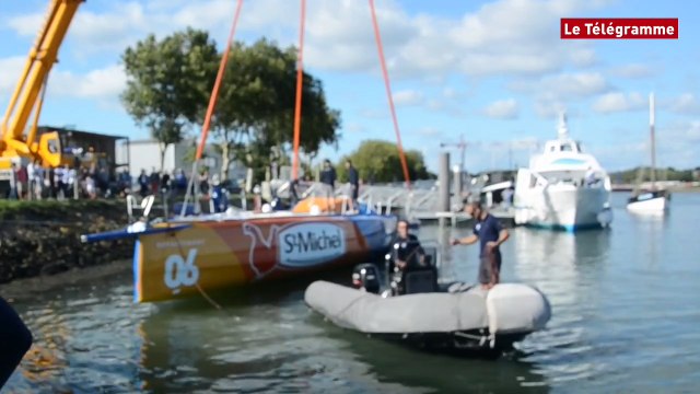 Vannes. St Michel Virbac mis à l'eau