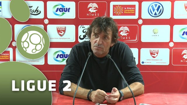 Conférence de presse Nîmes Olympique - AC Ajaccio (0-0) : José PASQUALETTI (NIMES) - Olivier PANTALONI (ACA) - 2015/2016