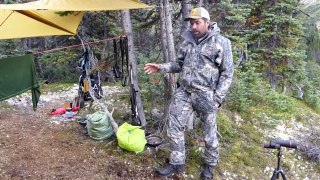 Alpine Hunting Camp Setup