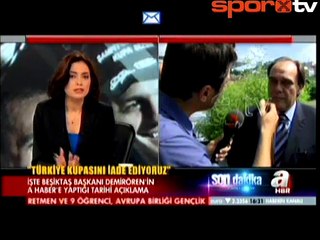 Yıldırım Demirören kupayı iade etti ve konuştu! Havutçu'nun durumu...