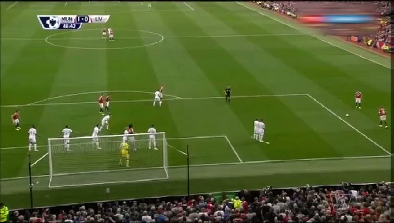 الهدف الاول لمانشيستر يونايتد في ديربي الشمال الغربي امام ليفربول