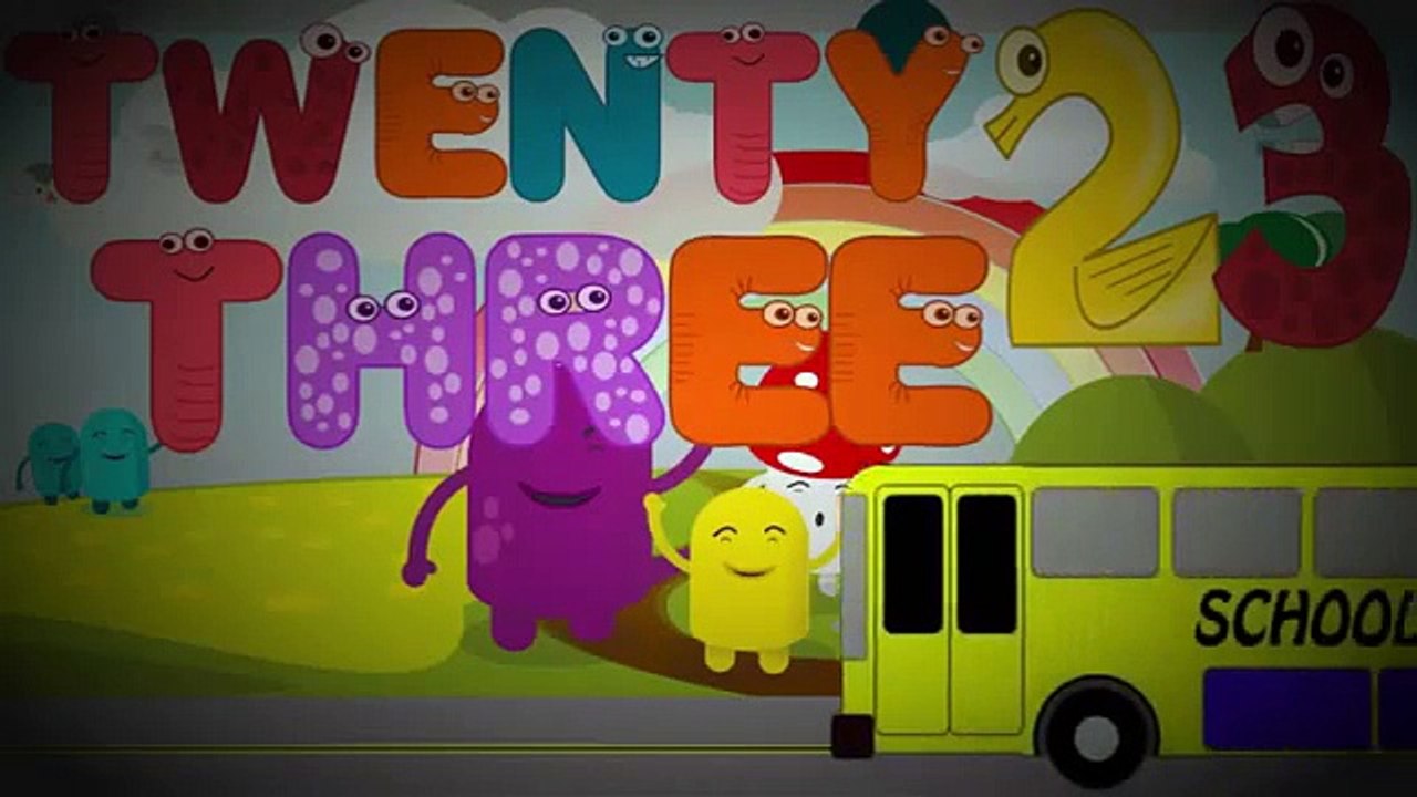 School Bus for Children | Learn counting 21 to 30 | The Number Song for Kids | Interactive learning