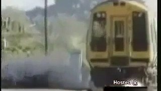 motor cycle rider get hit by train