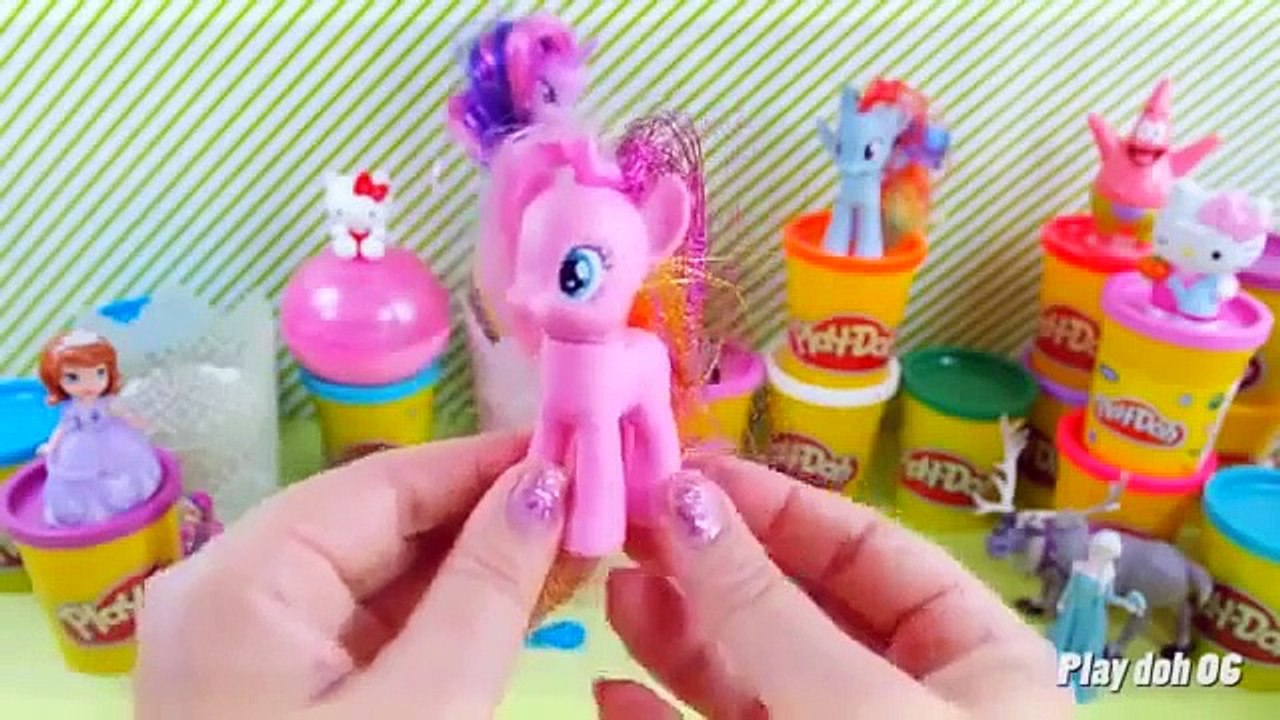 mickey mouse kinder egg play doh Barbie peppa pig surprise eggs