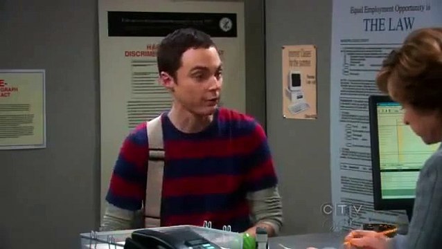The Big Bang Theory S03E14 employment office scene