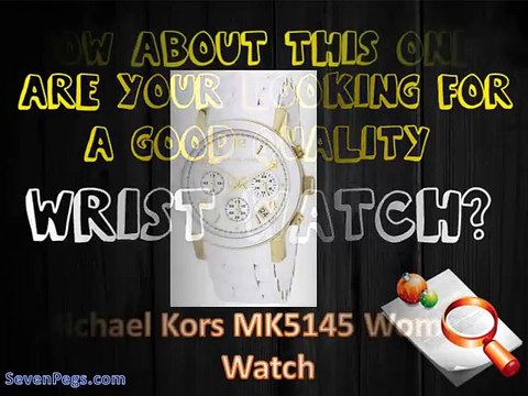 Michael Kors MK5145 Women's Two Tone Stainless Steel Quartz Chronograph White Dial Watch Review 2015