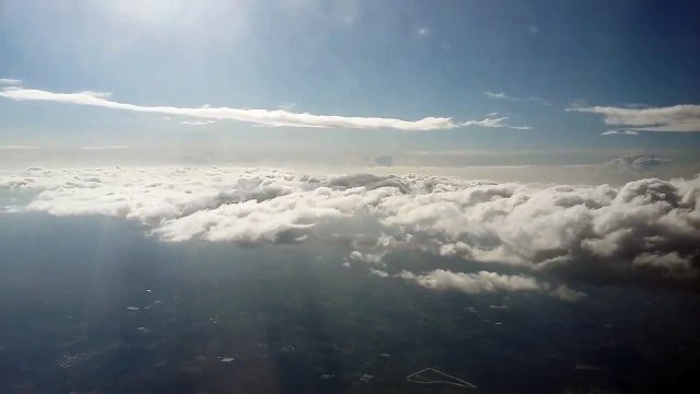 Ryanair Boeing 737-800 flying through clouds