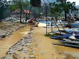 August 5, 2015 Wuchuan Bo shop Ute hurricane floods along the Yangtze River