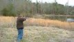 Shooting an Ithaca 10 gauge shotgun
