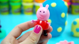 spiderman play doh eggs surprise egg opening blind peppa pig toys
