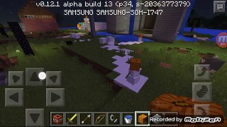 Minecraft PE How to make A pumpkin Snowman that Mo