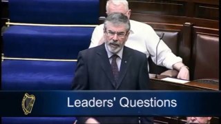 Adams challenges Taoiseach on Anglo Irish Bank