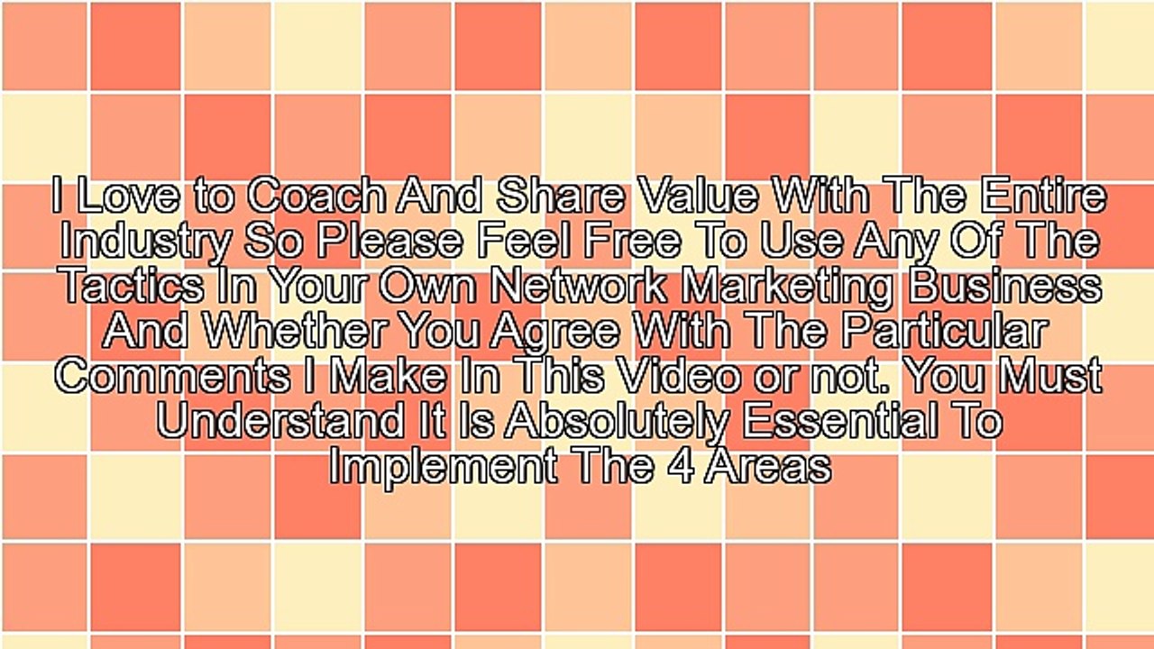 Network Marketing Business : The 4 Foundation Points To A Thriving Network Marketing Business