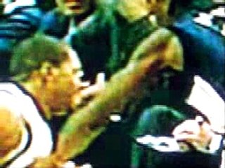 Allan Ray gets his eye poked out