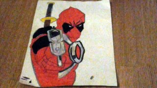 How to draw deadpool