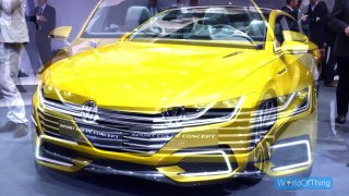 Volkswagen Sport Coupe GTE Concept 2015 Geneva Live