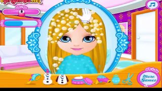 Baby Barbie Frozen Hair Salon Games For Kids