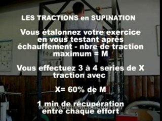 les tractions travail musculaire du dos