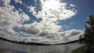Timelaps, Fishing on a cloudy day at Binder Lake