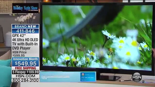 GPX 42 4K Ultra HD DLED TV with BuiltIn DVD Player