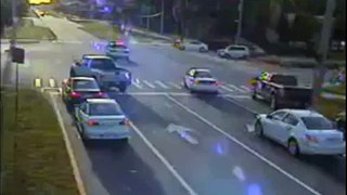 Traffic Camera Catches Mini Smart Car Slamming into Police Cruiser