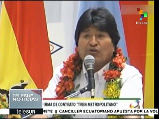 Morales anuncia megaobra de transporte en Cochabamba