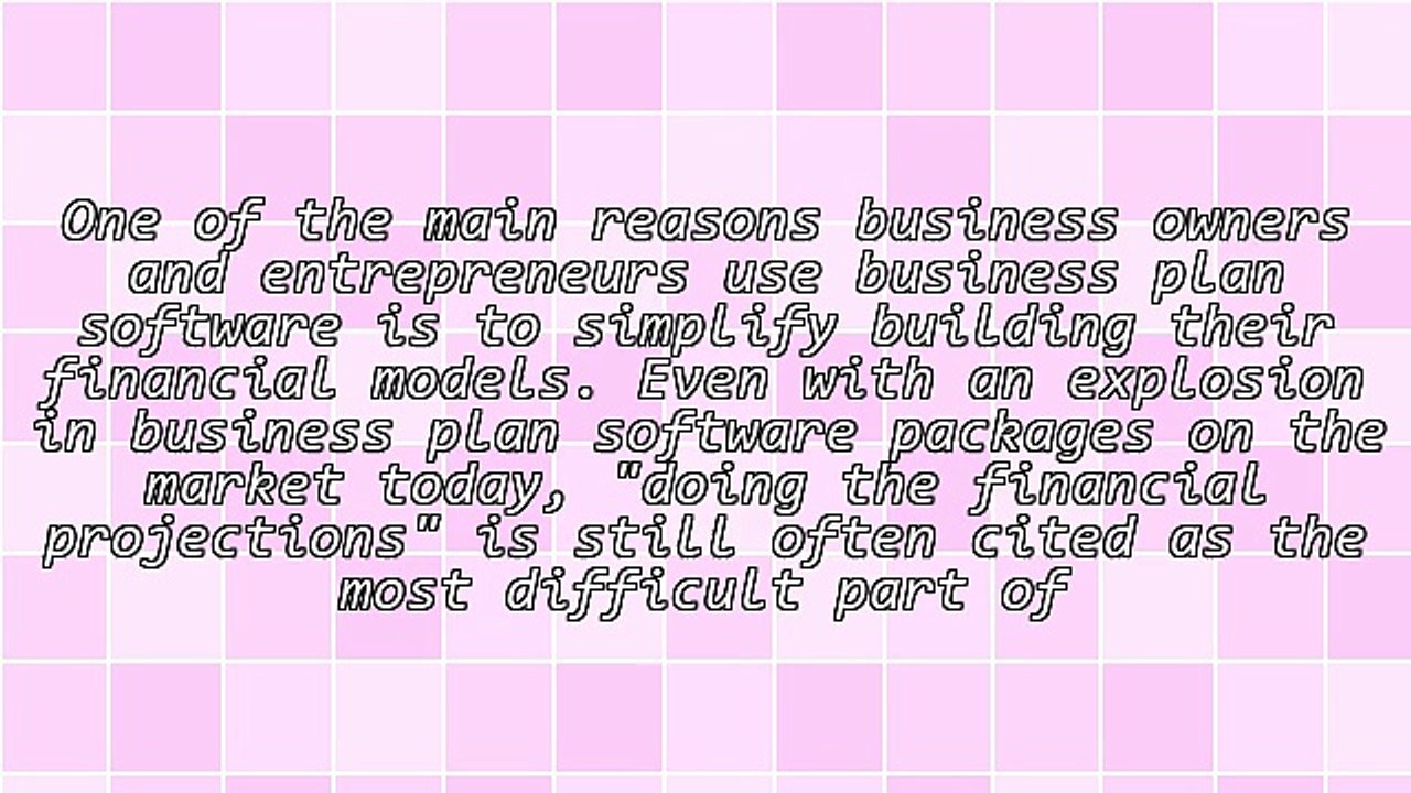 Advantages Of Using A Business Plan Software