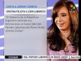 Cristina felicita a Corbin por hacerse con el liderato de laboristas