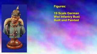 19 Scale German Wwi Infantry Bust Built and Painted