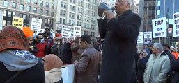 COUNCILMAN CHARLES BARON SPEAK AT MUSLIMS PROTEST AGAINST NYPD TRAINING FILM