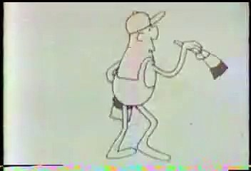 Sesame Street - Man painting screen red