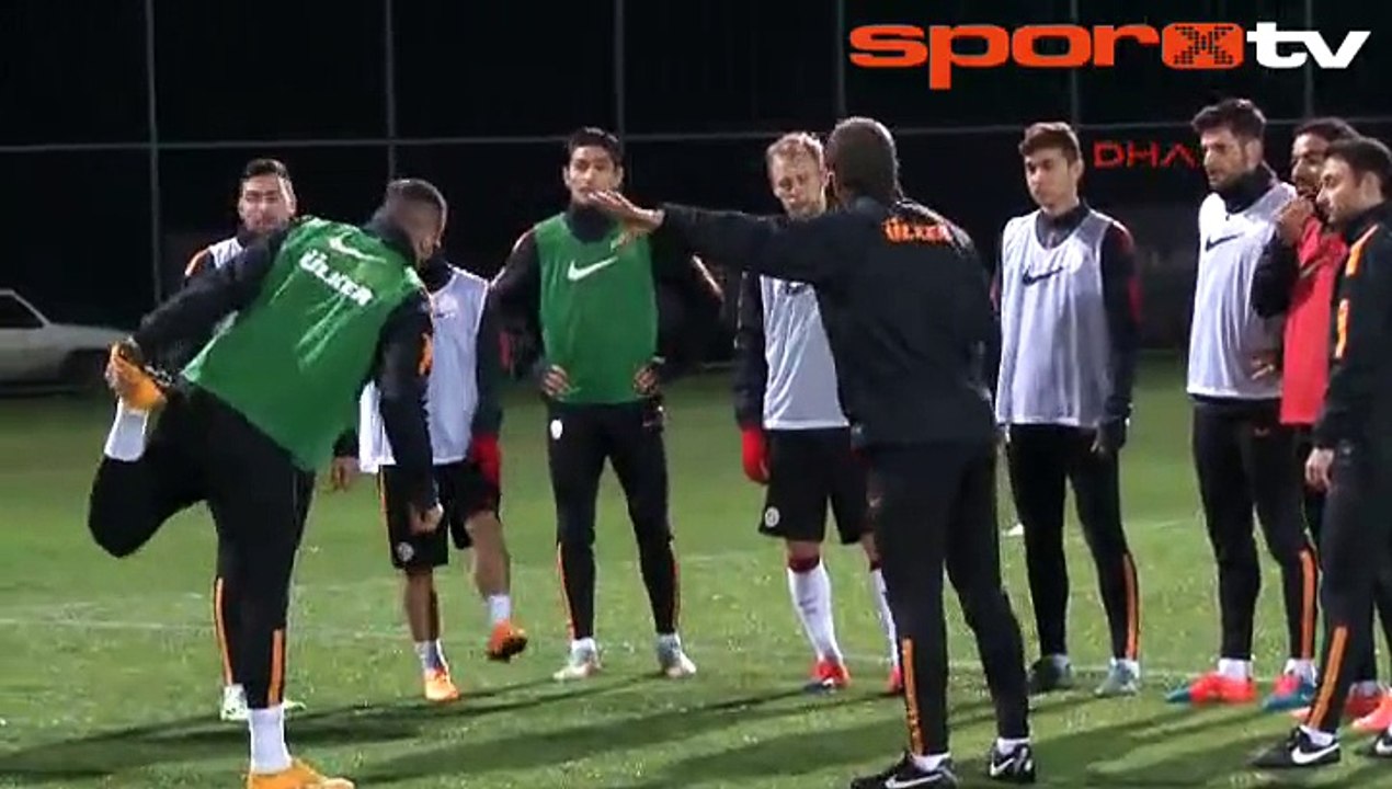 G.Saray'da neşeli idman!