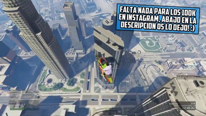 ME LO PASO! 100 000% IMPOSIBLE!   Gameplay GTA 5 Online Funny Moments Carrera GTA V PS4