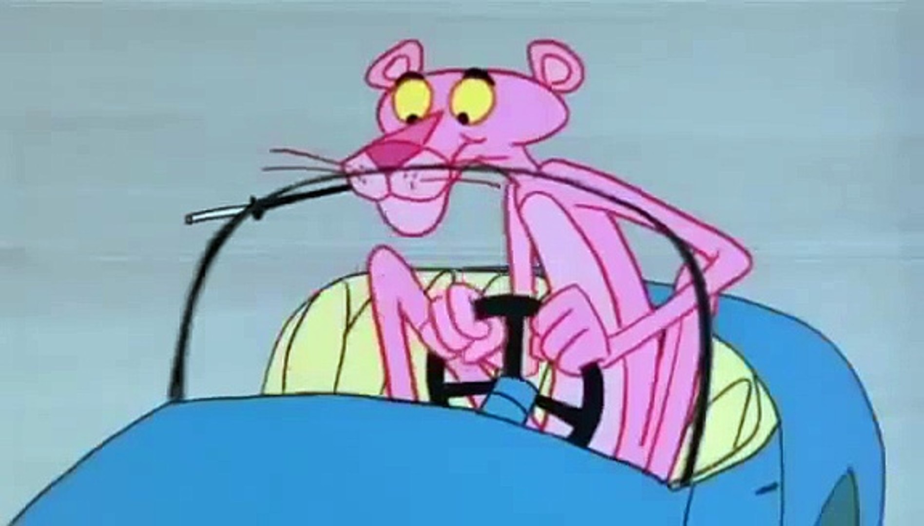 La pantera rosa , auto rosa